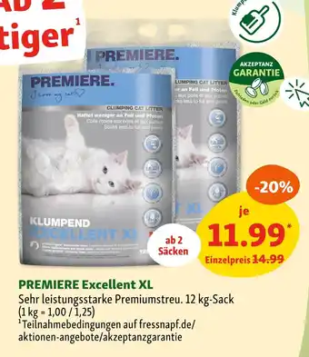 Fressnapf Premiere excellent xl Angebot