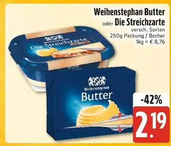 Edeka Xpress Weihenstephan butter oder die streichzarte Angebot