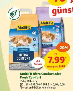 Fressnapf Multifit ultra comfort oder fresh comfort Angebot