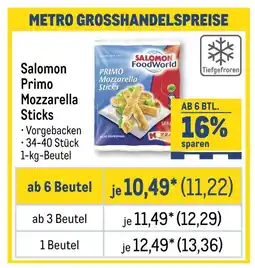 METRO Salomon primo mozzarella sticks Angebot