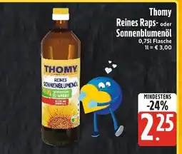 Edeka Xpress Thomy reines raps- oder sonnenblumenöl Angebot