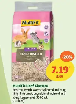 Fressnapf MultiFit Hanf-Einstreu Angebot