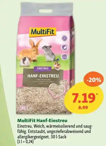 Fressnapf MultiFit Hanf-Einstreu Angebot