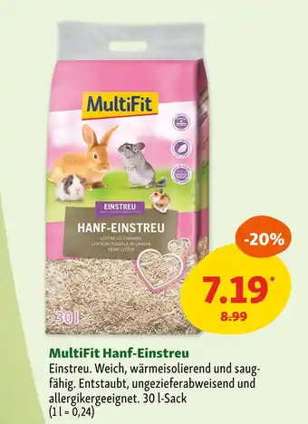 Fressnapf Multifit hanf-einstreu Angebot