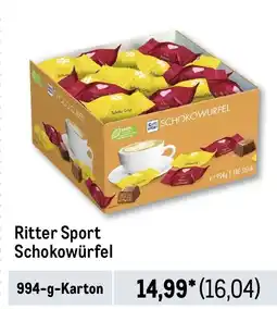 METRO Ritter Sport Schokowürfel Angebot