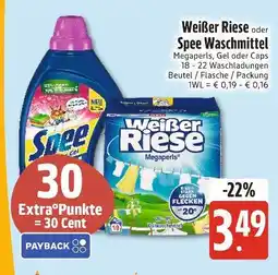 Edeka Xpress Weiße riese oder spee waschmittel Angebot