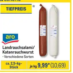 METRO Aro landrauchsalami oder katenrauchwurst Angebot