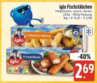 Edeka Xpress Iglo fischstäbchen Angebot