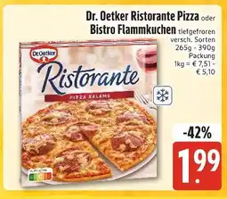 Edeka Xpress Dr. oetker ristorante pizza oder bistro flammkuchen Angebot