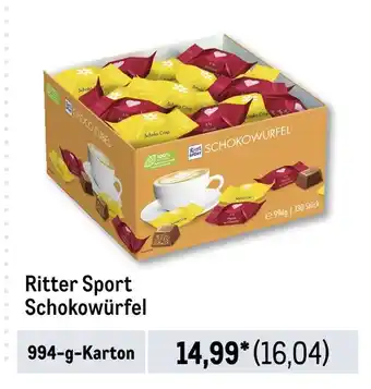 METRO Ritter sport schokowürfel Angebot