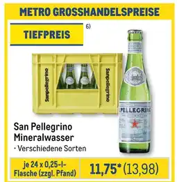 METRO San pellegrino mineralwasser Angebot