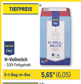 METRO Metro chef h-vollmilch Angebot