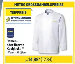 METRO Metro professional damen- oder herren kochjacke Angebot