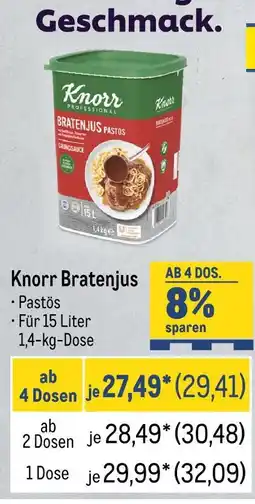 METRO Knorr bratenjus Angebot