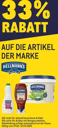 METRO Hellmann´s 33 % rabatt Angebot