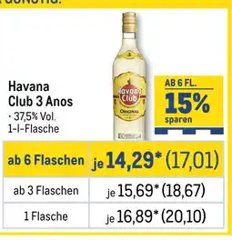 METRO Havana club 3 anos Angebot