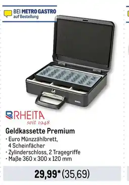 METRO Rheite geldkassete geldkassette premium Angebot