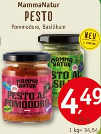 Erdkorn Biomarkt MammaNatur PESTO Angebot