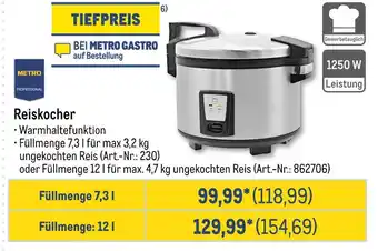 METRO Metro professional reiskocher Angebot