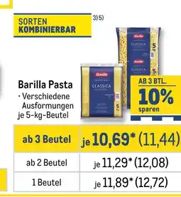 METRO Barilla pasta Angebot