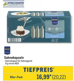 METRO Metro professional sahnekapseln Angebot