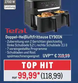 METRO Tefal doppel-heißluftfritteuse ey901n Angebot