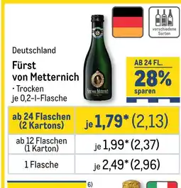 METRO Fürst von metternich Angebot