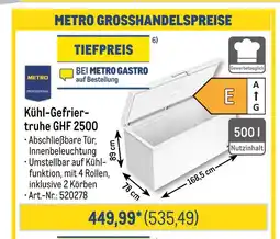 METRO Metro professional kühl-gefriertruhe ghf 2500 Angebot