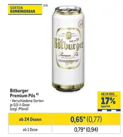 METRO Bitburger premium pils Angebot