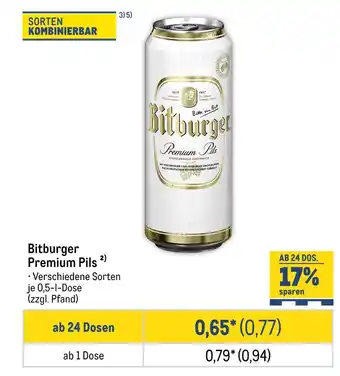 METRO Bitburger premium pils Angebot