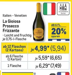 METRO La gioiosa prosecco frizzante Angebot