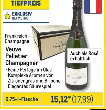 METRO Veuve pelletier champagner Angebot