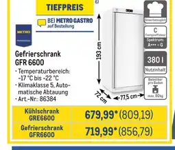 METRO Metro professional gefrierschrank gfr 6600 oder kühlschrank gre6600 Angebot