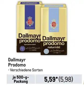 METRO Dallmayr prodomo kaffee Angebot