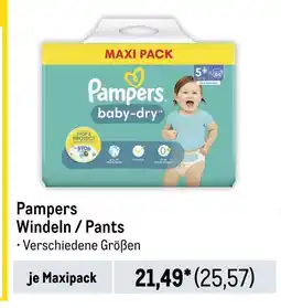 METRO Pampers windeln / pants Angebot