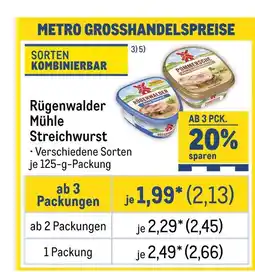 METRO Rügenwalder mühle streichwurst Angebot