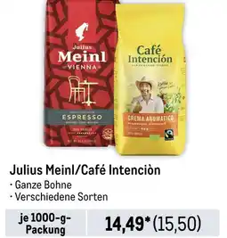 METRO Julius meinl oder café intenciòn kaffee Angebot