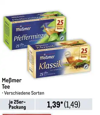 METRO Meßmer tee Angebot