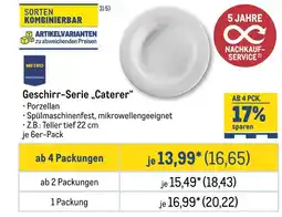 METRO Metro professional geschirr-serie „caterer“ Angebot