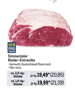 METRO Simmentaler rinder-entrecôte Angebot