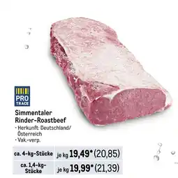 METRO Simmentaler rinder-roastbeef Angebot