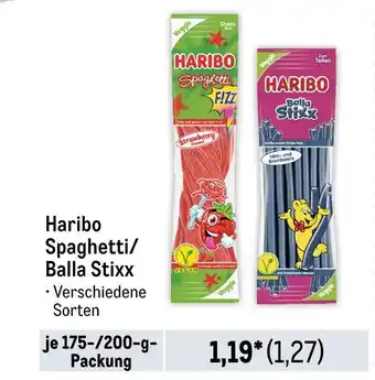 METRO Haribo spaghetti/balla stixx Angebot