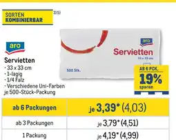 METRO Aro servietten Angebot