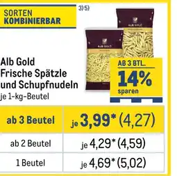 METRO Alb gold frische spätzle und schupfnudeln Angebot