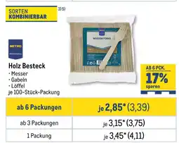 METRO Metro professional holz besteck Angebot