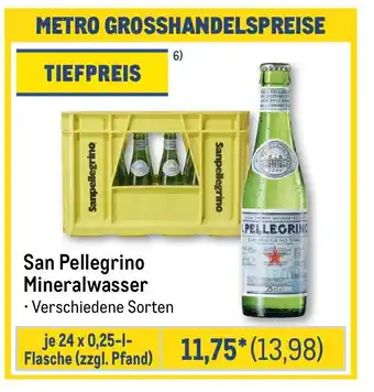 METRO San Pellegrino Mineralwasser Angebot