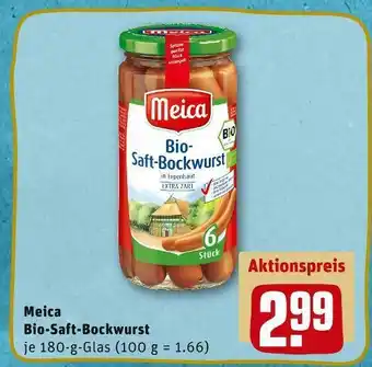 REWE Meica bio-saft-bockwurst Angebot