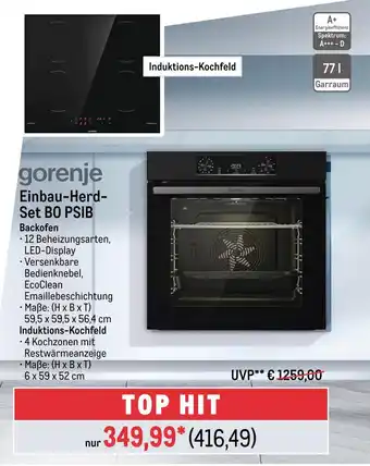 METRO Gorenje einbau-herd- set bo psib Angebot