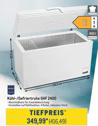 METRO Metro professional kühl-/gefriertruhe ghf 2400 Angebot