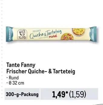 METRO Tante fanny frischer quiche- & tarteteig Angebot